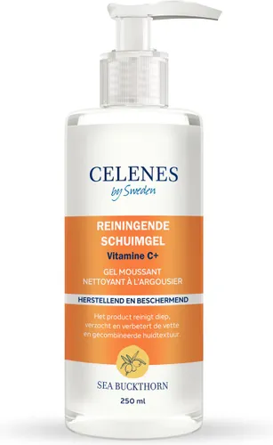 Celenes by Sweden - Sea Buckthorn Reinigende Schuimgel Vitamine C+ 250ml - Gezichtsreiniging - Reinigingsgels - Vette/Gecombineerde Huid