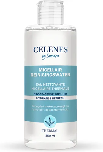 Celenes by Sweden Thermal Micellair Reinigingswater - Voor Droge en Gevoelige Huid - 250ml - Thermische Micellair Reinigingswater