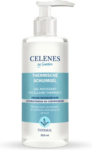 Celenes by Sweden Thermische Reinigende Schuimgel - Parabeen- & Alcoholvrij, Verrijkt met Natuurlijke Kruidenextracten, Ideaal voor Droge/Gevoelige Hu...