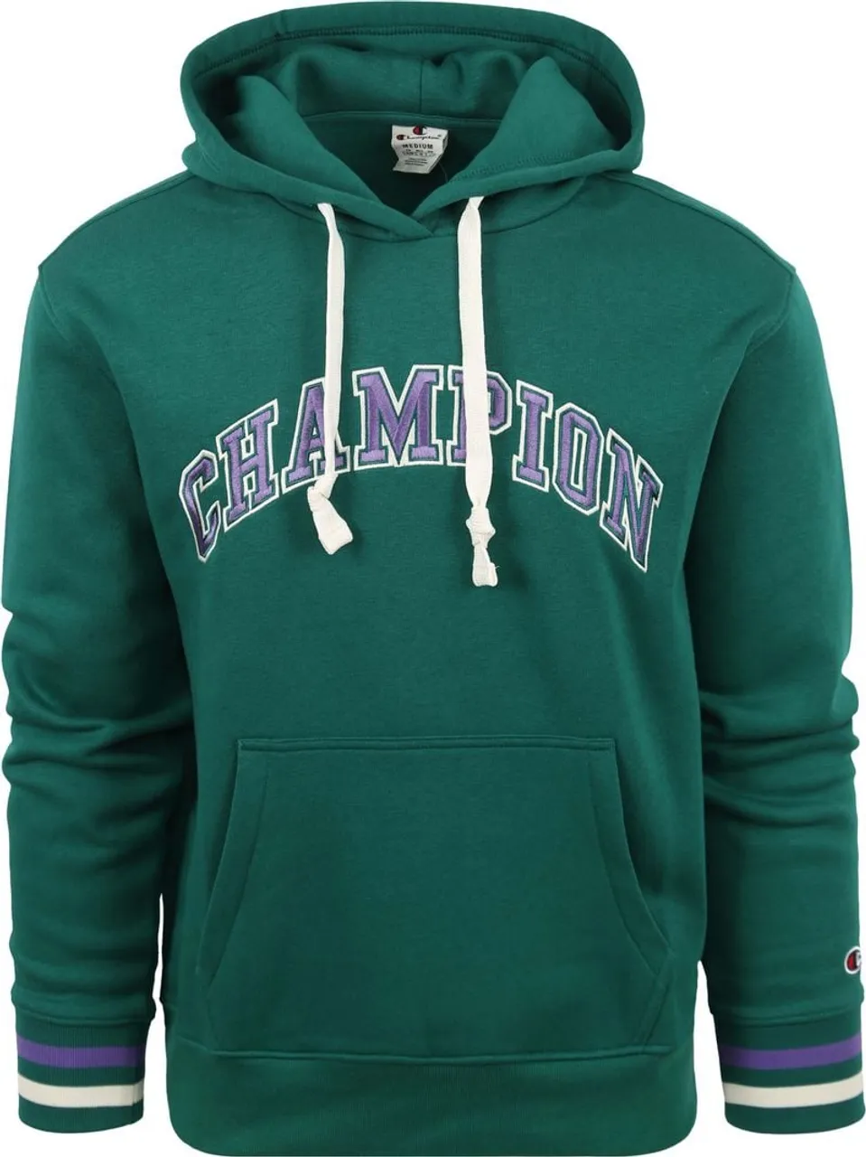 Champion Hoodie Logo Mid Groen