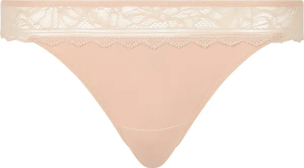 Chantelle EasyFeel - Floral Touch - Tanga - Golden Beige - 38
