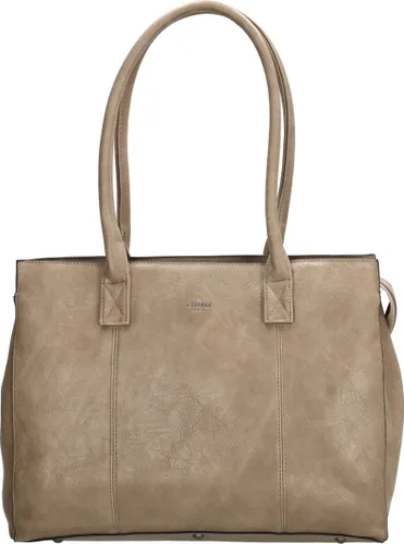 Charm London Dow Gate Shopper 15,6 inch (34.5x19.4 cm) - Donkertaupe