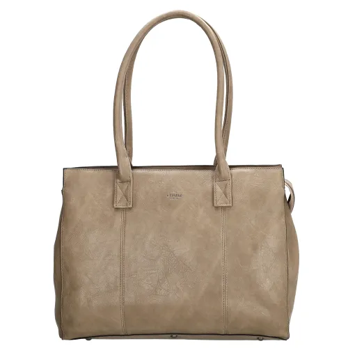 Charm London Dow Gate Shopper 15,6 Inch Donker Taupe