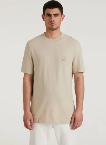 Chasin' T-shirt Eenvoudig T-shirt Ethan Linen Beige