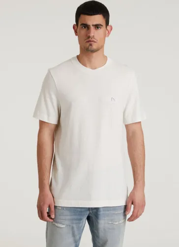 Chasin' T-shirt Eenvoudig T-shirt Ethan Linen Off-White