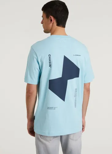 Chasin' T-shirt T-shirt afdrukken Motan Lichtblauw