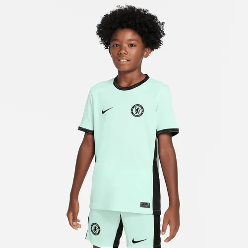 Chelsea FC 2023/24 Stadium Derde Nike Dri-FIT voetbalshirt voor kids - Groen