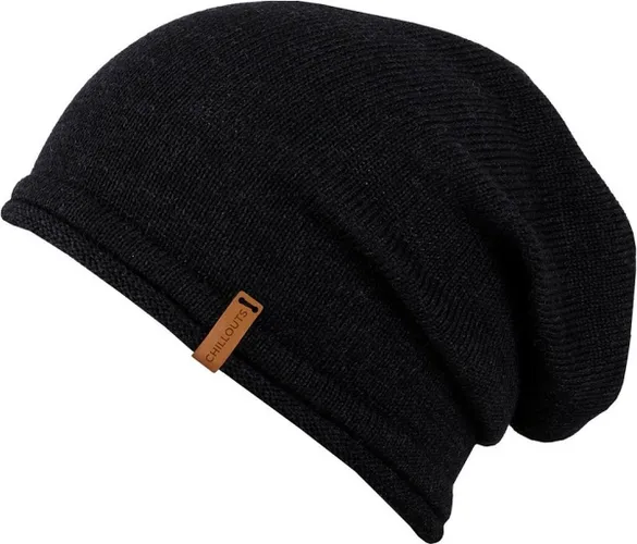 Chillouts beanie muts Leicester met logo black in one