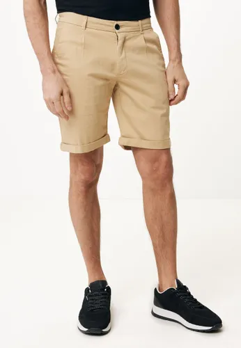 Chino Shorts With Roll Up Cuff Mannen - Zand