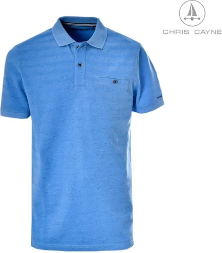 Chris Cayne heren poloshirt - polo heren - 3078 - blauw - korte mouwen
