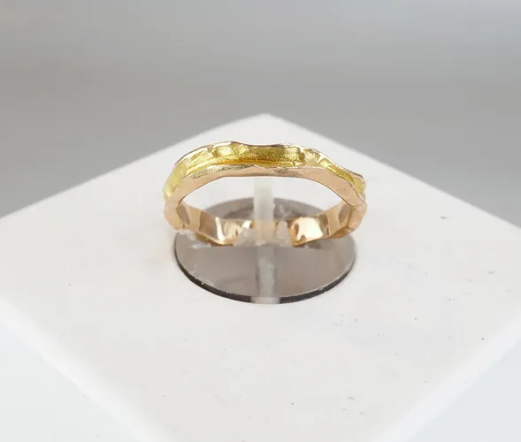 Christian Gouden organische ring