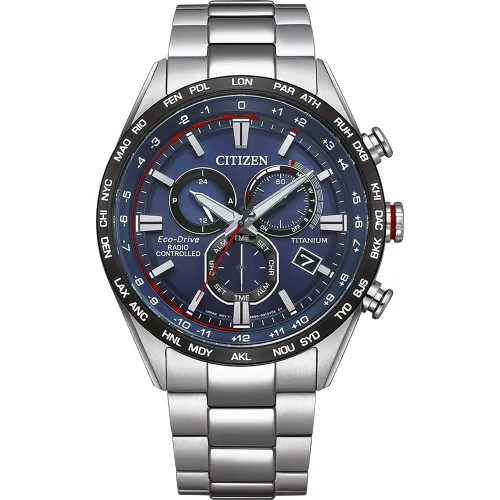 Citizen Eco-Drive heren chronograaf horloge met titanium