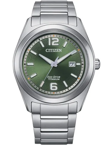 Citizen Eco-Drive herenhorloge met titanium armband