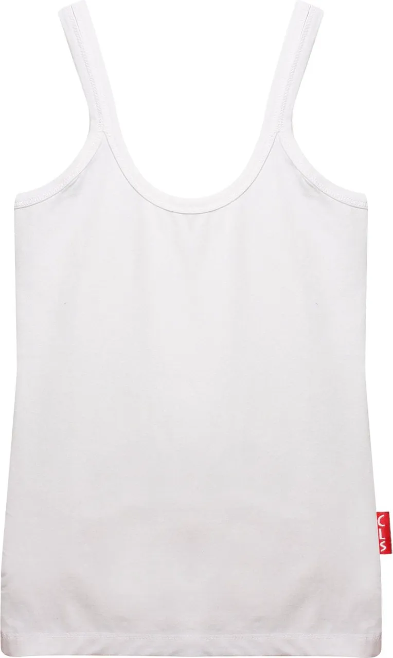 Claesen's® - Meisjes Hemd Wit - White - 95% Katoen - 5% Lycra