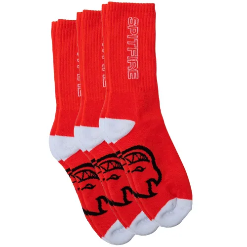 Classic 87' Sock 3 Pack Red/White/Black - 42-46