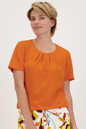 Claude Arielle Oranje blouse met korte mouwen