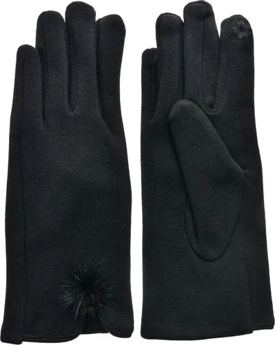 Clayre & Eef Handschoenen Winter 9x24 cm Zwart Polyester