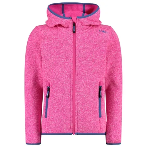 CMP - Girl's Jacket Fix Hood Jacquard Knitted 3H19825 - Fleecevest