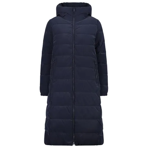CMP - Women's Long Coat Fix Hood Nylon Silk Touch - Lange jas