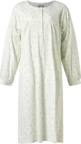 Cocodream dames nachthemd lange mouw - Katoen - Leaves - M - Groen