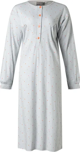 Cocodream dames nachthemd lange mouw - Winter Dots - XL - Roze