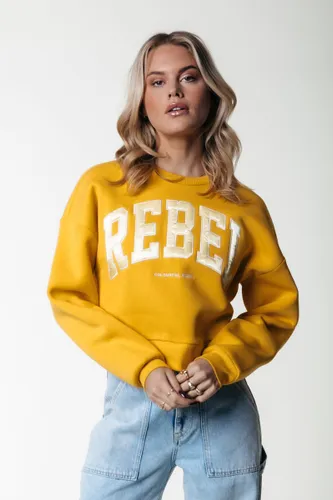 Colourful Rebel Rebel Patch Crppd Drppd Sweat - XL