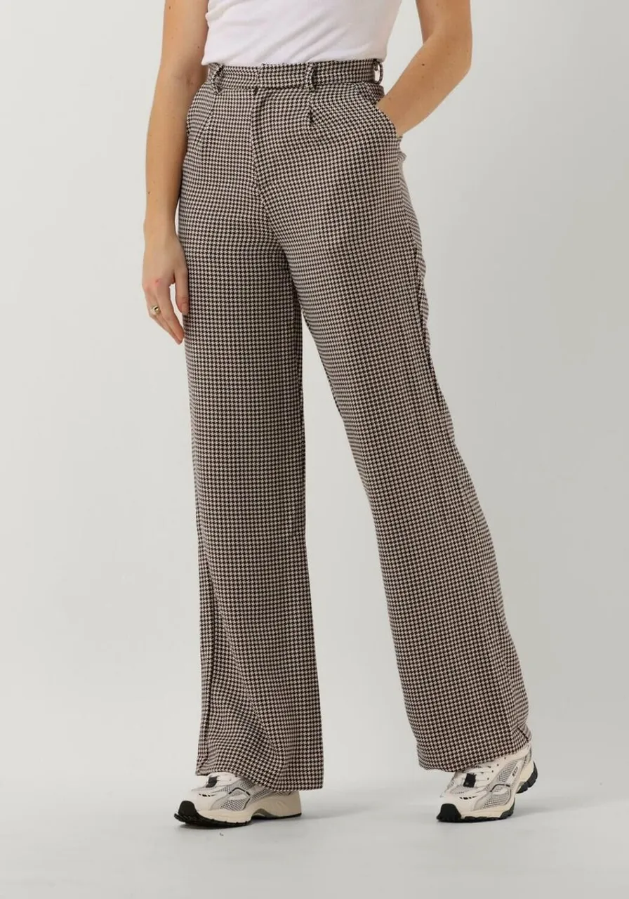 Colourful Rebel Rus Jacquard Dogtooth Straight Pants - XS