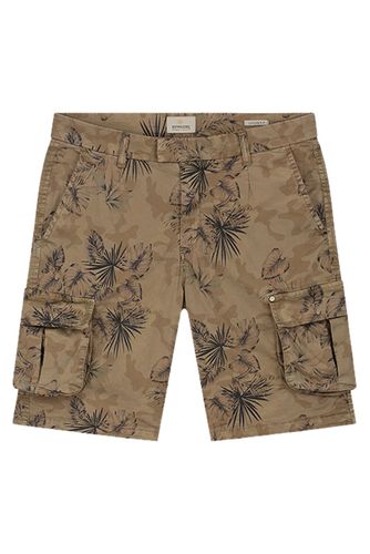 Combat Shorts Camo And Flower Lt. S Sepia