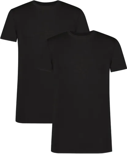 Comfortabel & Zijdezacht Bamboo Basics Ray - Bamboe T-Shirts Ronde Hals (Multipack 2 stuks) Heren - Korte Mouwen - Zwart - XL
