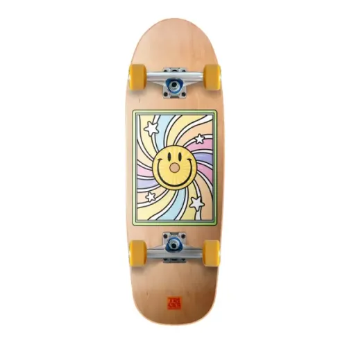 Complete Skateboard Tricks Soft Top Peace Of Mind Kinder (8.25" - Geel)