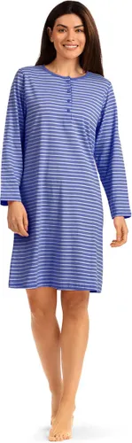 Comtessa Dames Nachthemd 'Blue Stripes' - 100cm - Katoen
