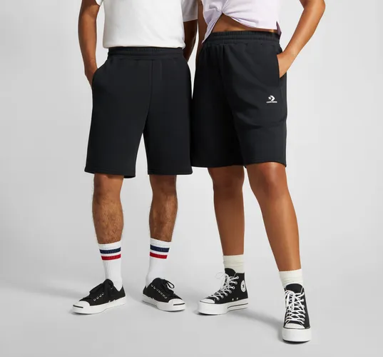 Converse Go-To Embroidered Star Chevron Fleece shorts met standaardpasvorm