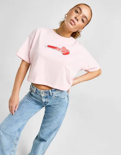 Converse Y2K Heart Crop T-Shirt, Pink