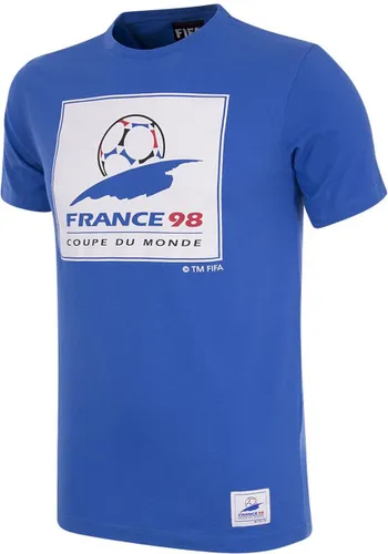 COPA - Frankrijk 1998 World Cup Emblem T-Shirt - L - Blauw