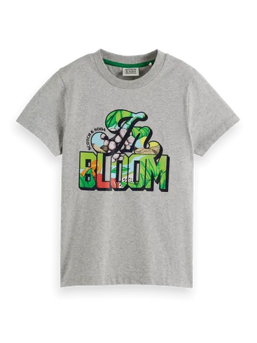Cotton In Conversion short-sleeved artwork T-shirt - Maat 8 - Multicolor - Jongen - T-shirt - Scotch & Soda