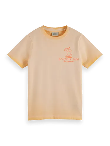 Cotton In Conversion short-sleeved Garment-dyed T-shirt - Maat 4 - Multicolor - Jongen - T-shirt - Scotch & Soda