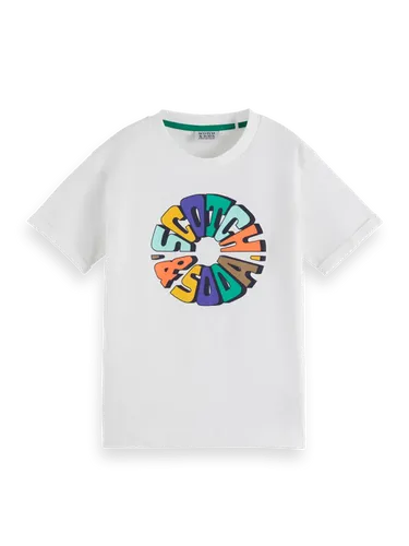 Cotton In Conversion skate-fit short-sleeved artwork T-shirt - Maat 4 - Multicolor - Jongen - T-shirt - Scotch & Soda