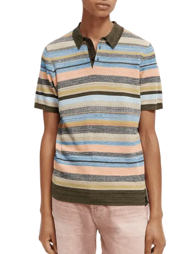 Cotton structure-knitted polo - Maat XXL - Multicolor - Man - Polo - Scotch & Soda
