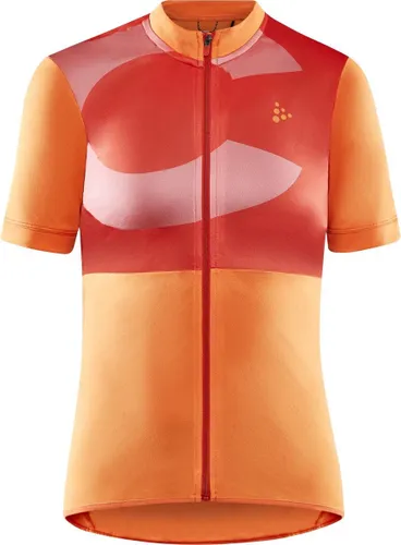 Craft Fietsshirt Korte Mouwen Dames Oranje Roze - CORE ENDUR LOGO JERSEY W TART SOLO
