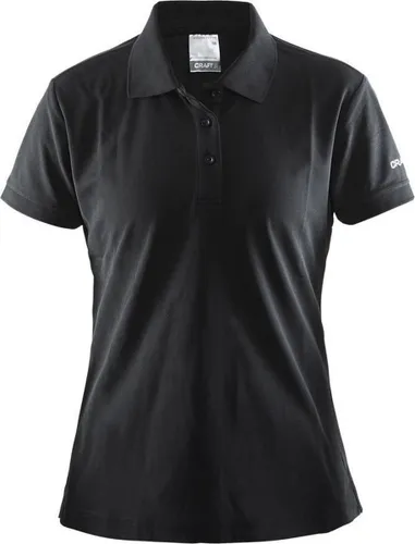 Craft Pique Classic t-shirt Dames Polo zwart