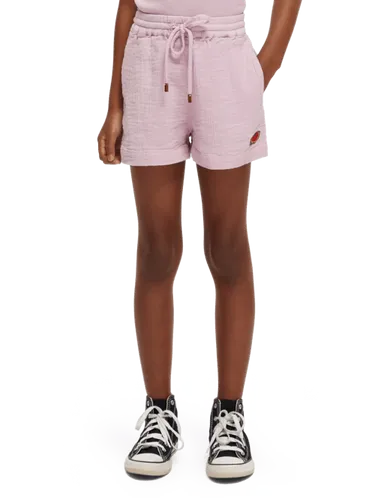 Crinkle-cotton shorts - Maat 8 - Multicolor - Meisje - Korte broek - Scotch & Soda