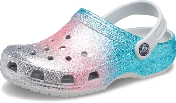 Crocs Unisex Classic Glitter Clog T houten schoen voor