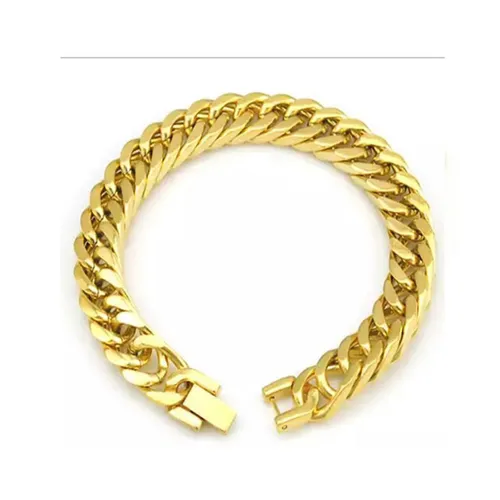 Cuban Link Heren Armband | Goud Kleurig |10mm | Mannen Armband | Armbanden | Mannen Cadeautjes | Cadeau voor Man | Armband Mannen | Armband Heren | He...