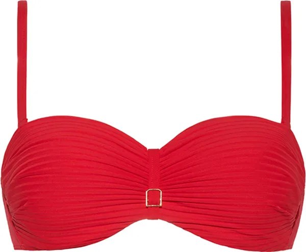 CYELL Dames Bandeau Bikinitop Voorgevormd met Beugel Rood