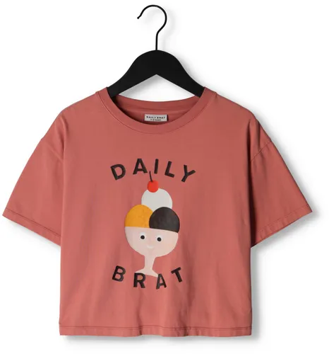 DAILY BRAT Jongens Polo's & T-shirts Happy Ice T-shirt - Rood