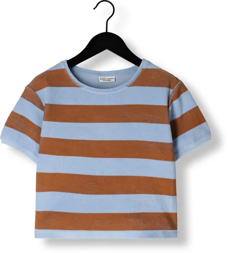 DAILY BRAT Jongens Polo's & T-shirts Striped Towel T-shirt - Blauw