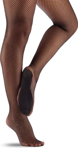 Dancer Dancewear® Netpanty zwart | Professionele fishnet panty | Voor dans en show | ZWART |