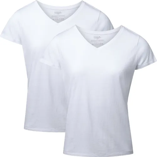 DANISH ENDURANCE T-Shirt voor Dames- V-Neck - Wit- L