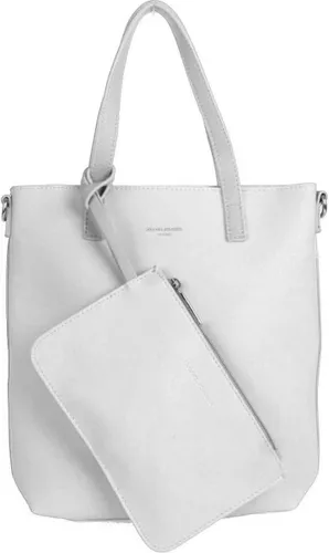 David Jones Handtas - Witte Shopper Style - 2in1 - Wit - Moederdag Cadeau Geschenkidee Verjaardagscadeau voor haar - HandbagsUniverse