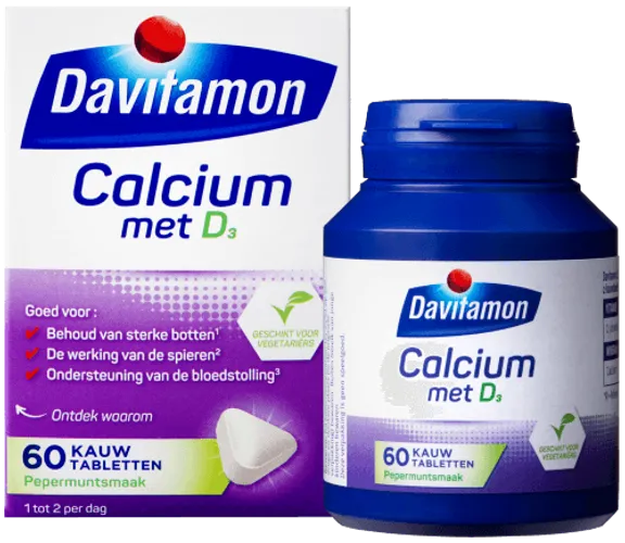 Davitamon Calcium Met Vitamine D Kauwtabletten